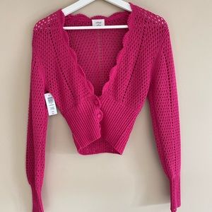 Aritzia caraway cardigan size xs in pink